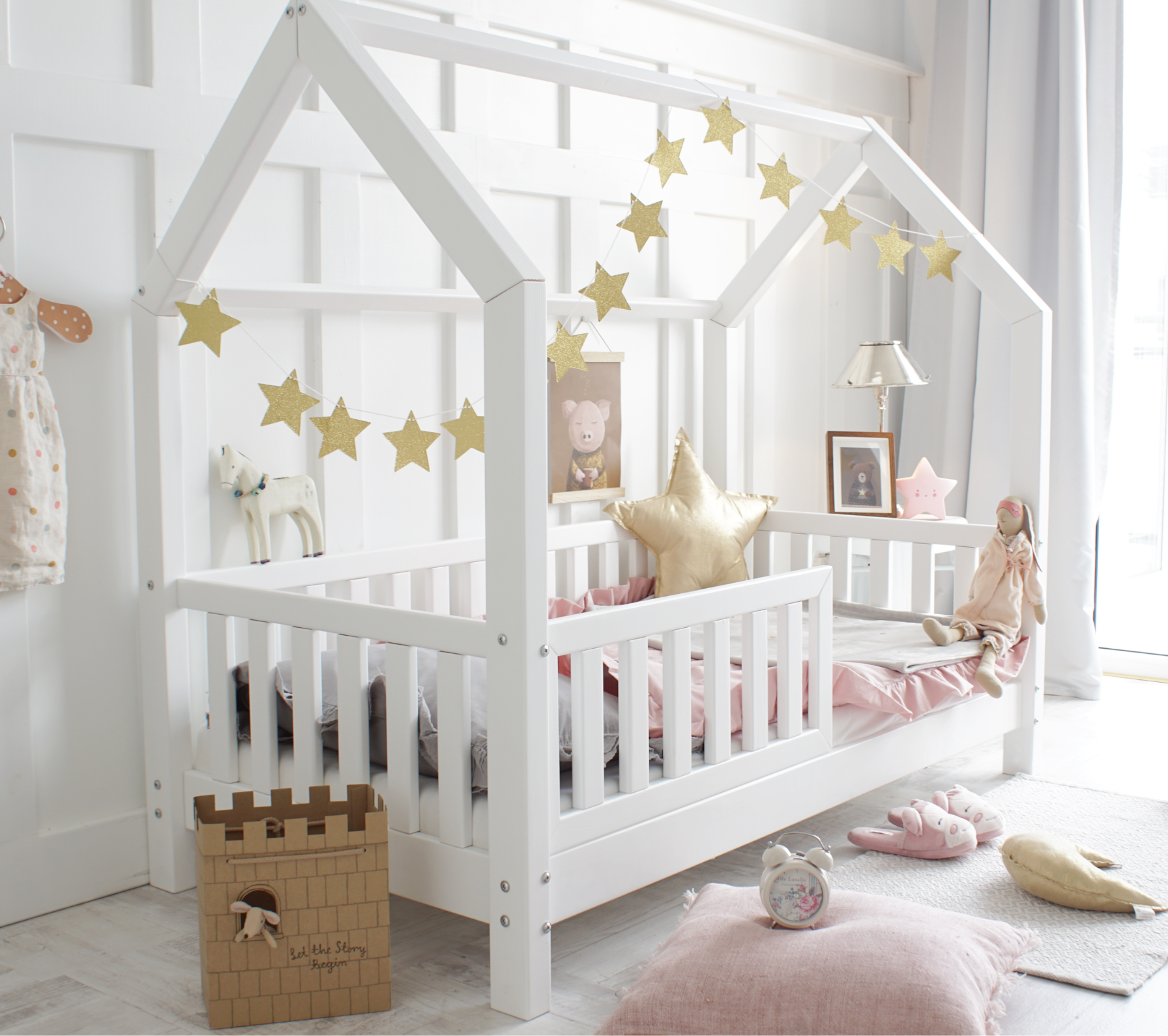 Bedhuisje Beau Wit - Eenpersoons 90x200cm image 0