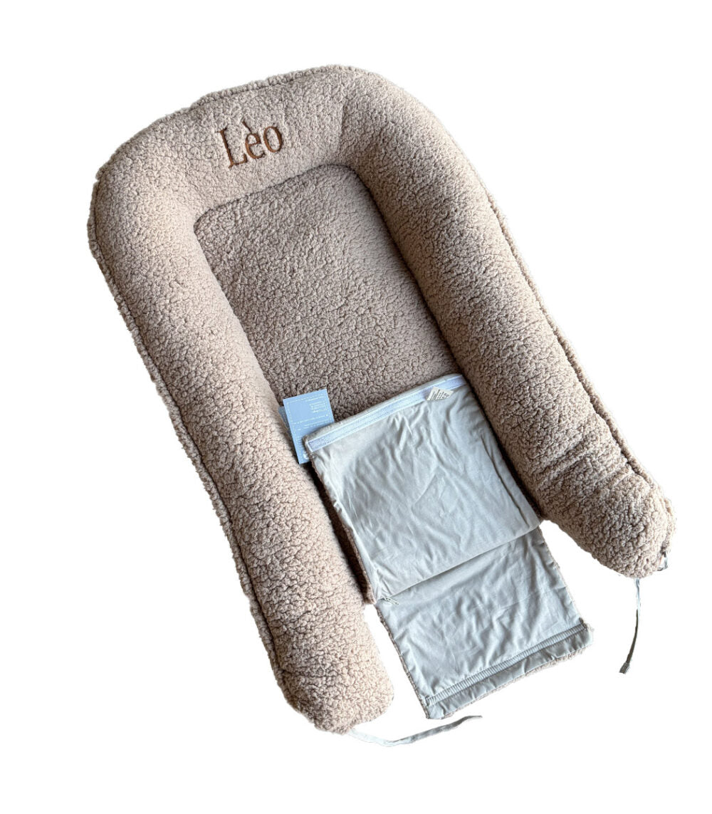 Teddy Babynestje met Naam - Beige image 4