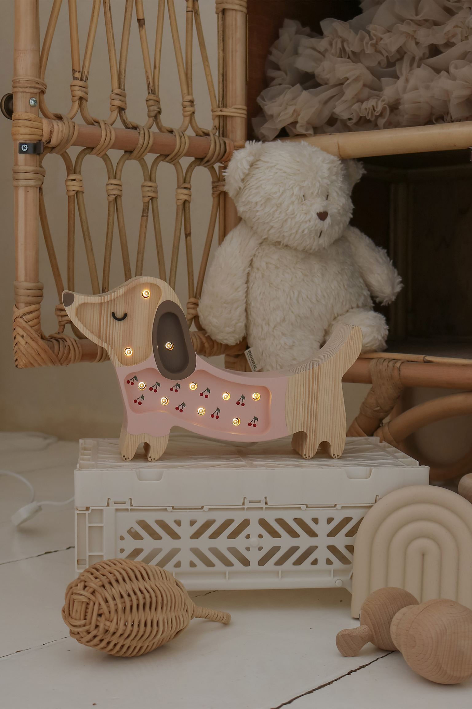 Little Lights Lamp Mini Teckel - Roze image 3