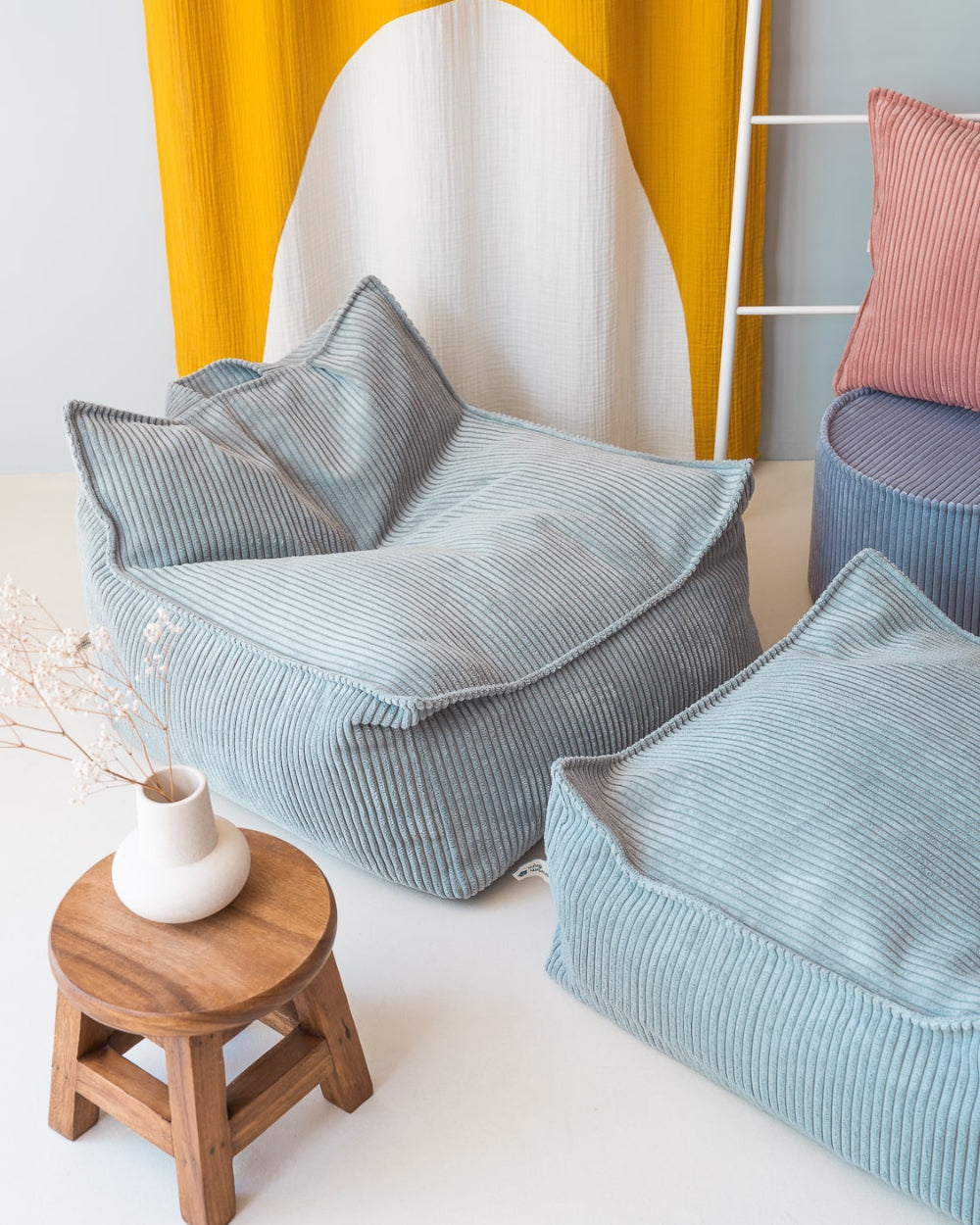 Wigiwama Zitzak voor kinderen - Peppermint Green Beanbag Chair image 3