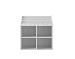 Montessori Boekenkast met Schulprand - Wit image 0