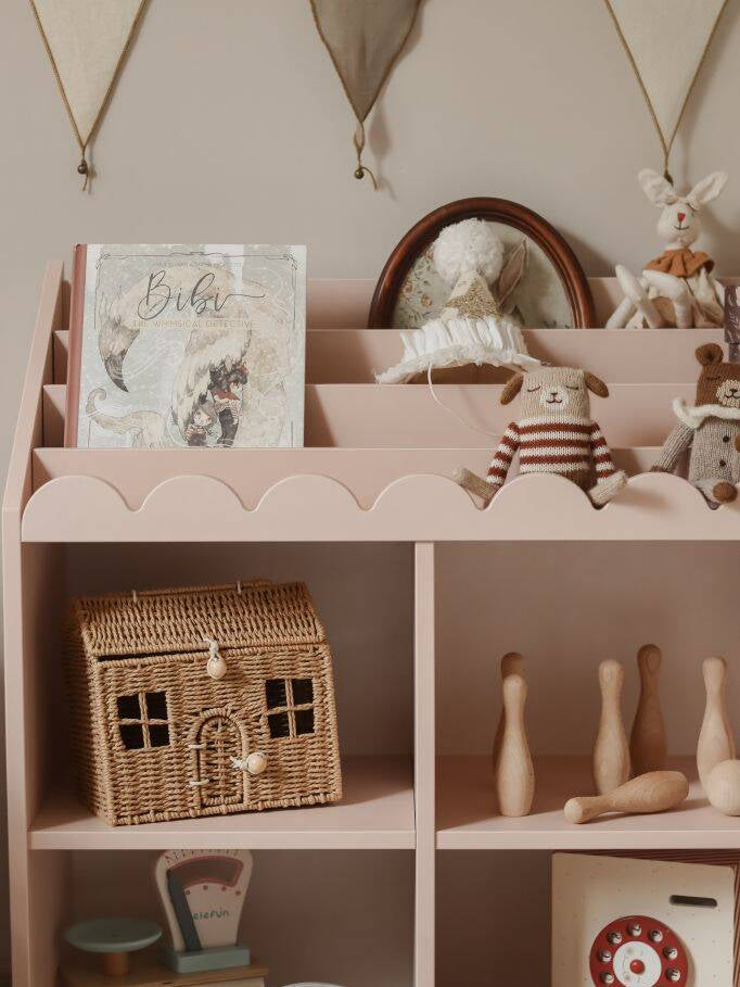 Montessori Boekenkast met Schulprand - Sunset image 5