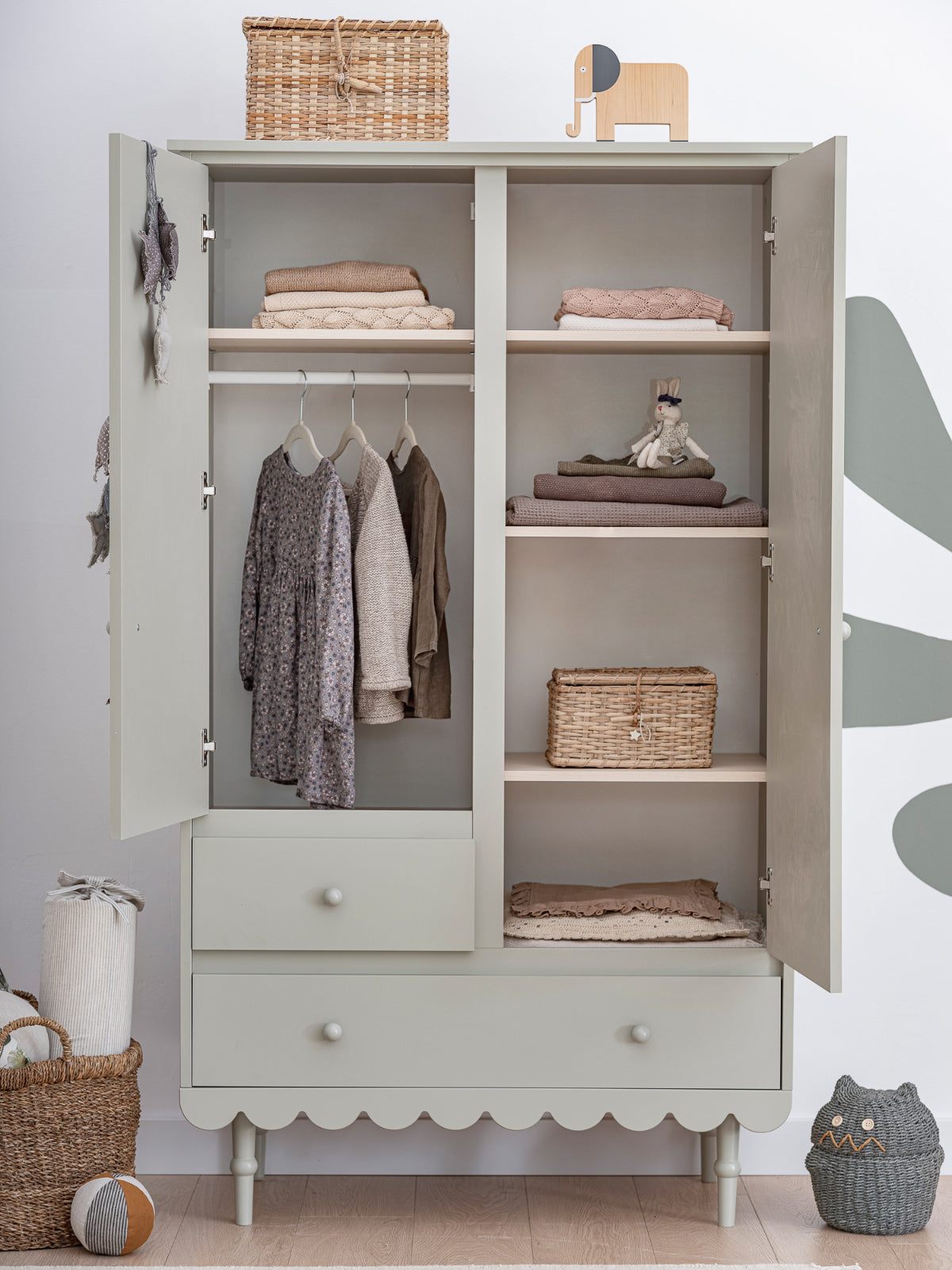 Wood Luck Kledingkast Babushka - Roze image 7