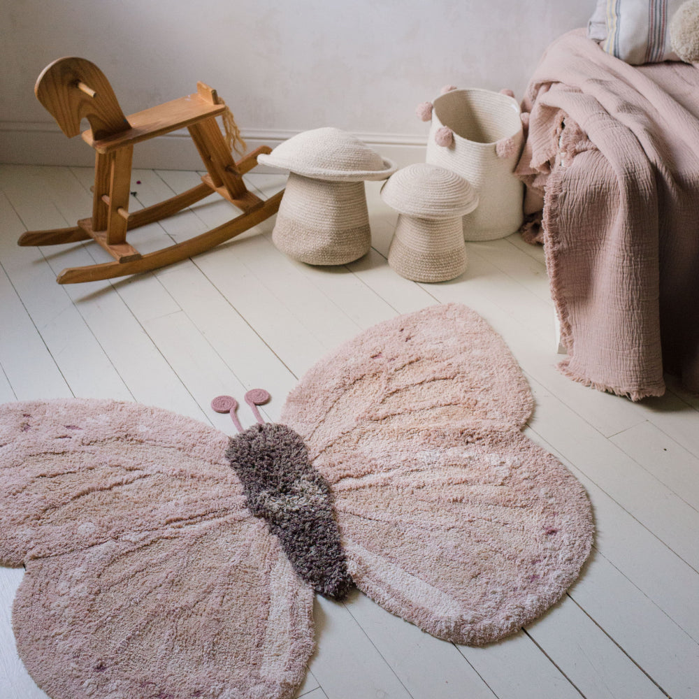 Lorena Canals Wasbaar Vloerkleed - Baby Butterfly - Vlinder image 1