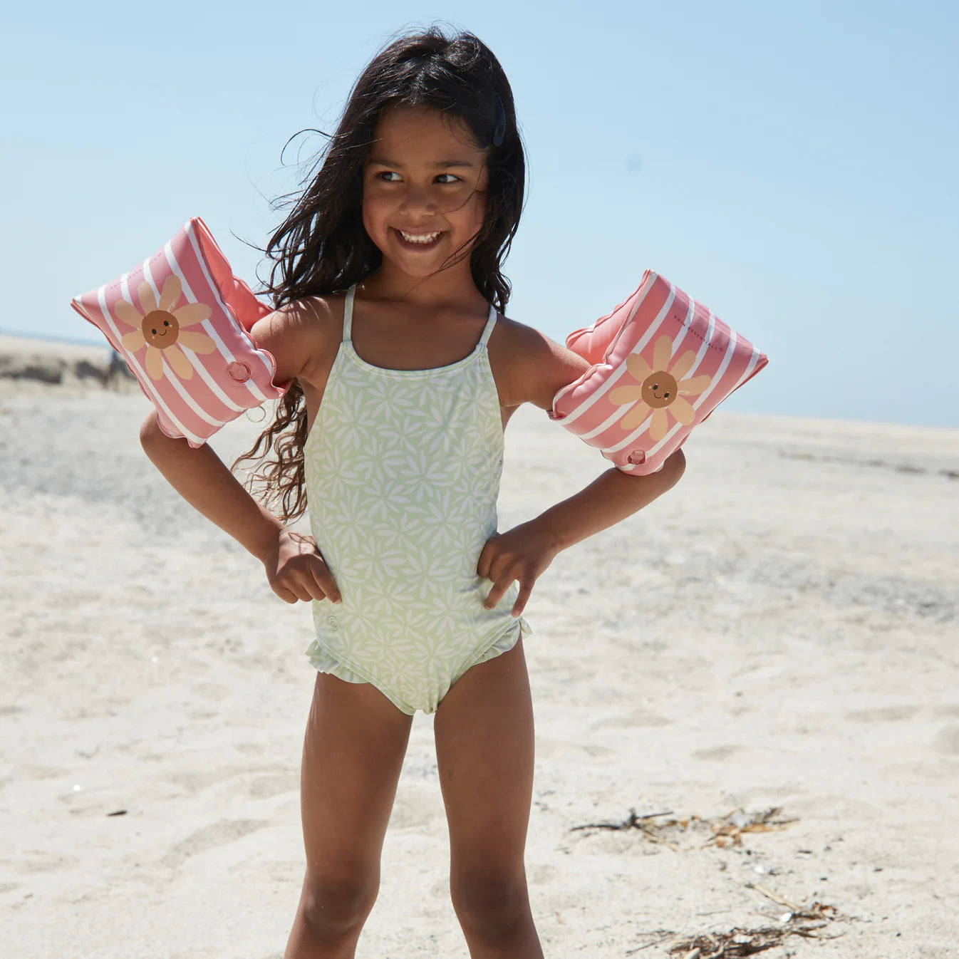 Zwembandjes Swim Essentials | Daisy Flower Paars 2-6 jaar image 3