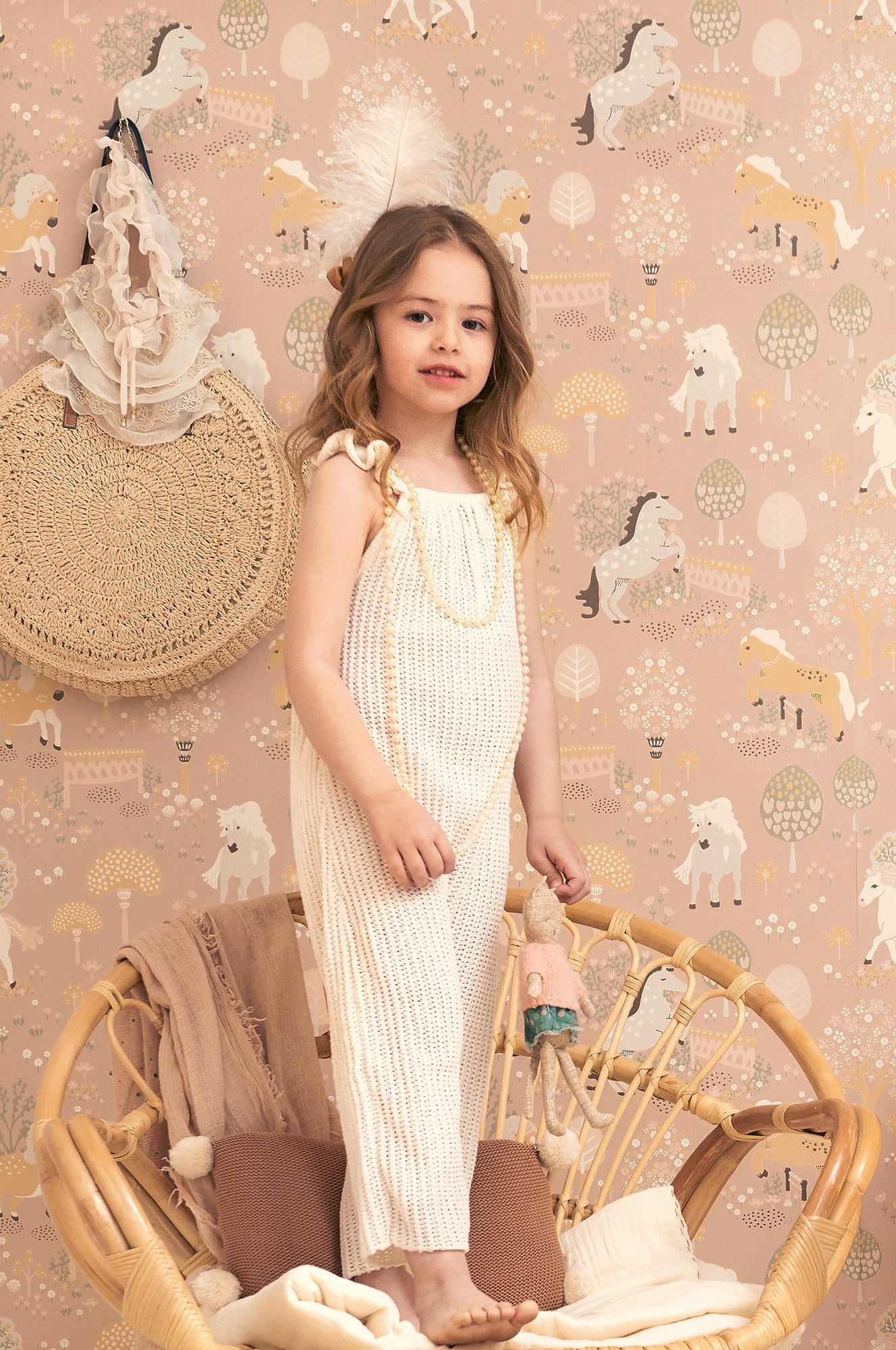 Majvillan Behang - My Sweet Pony - Dreamy Pink image 0