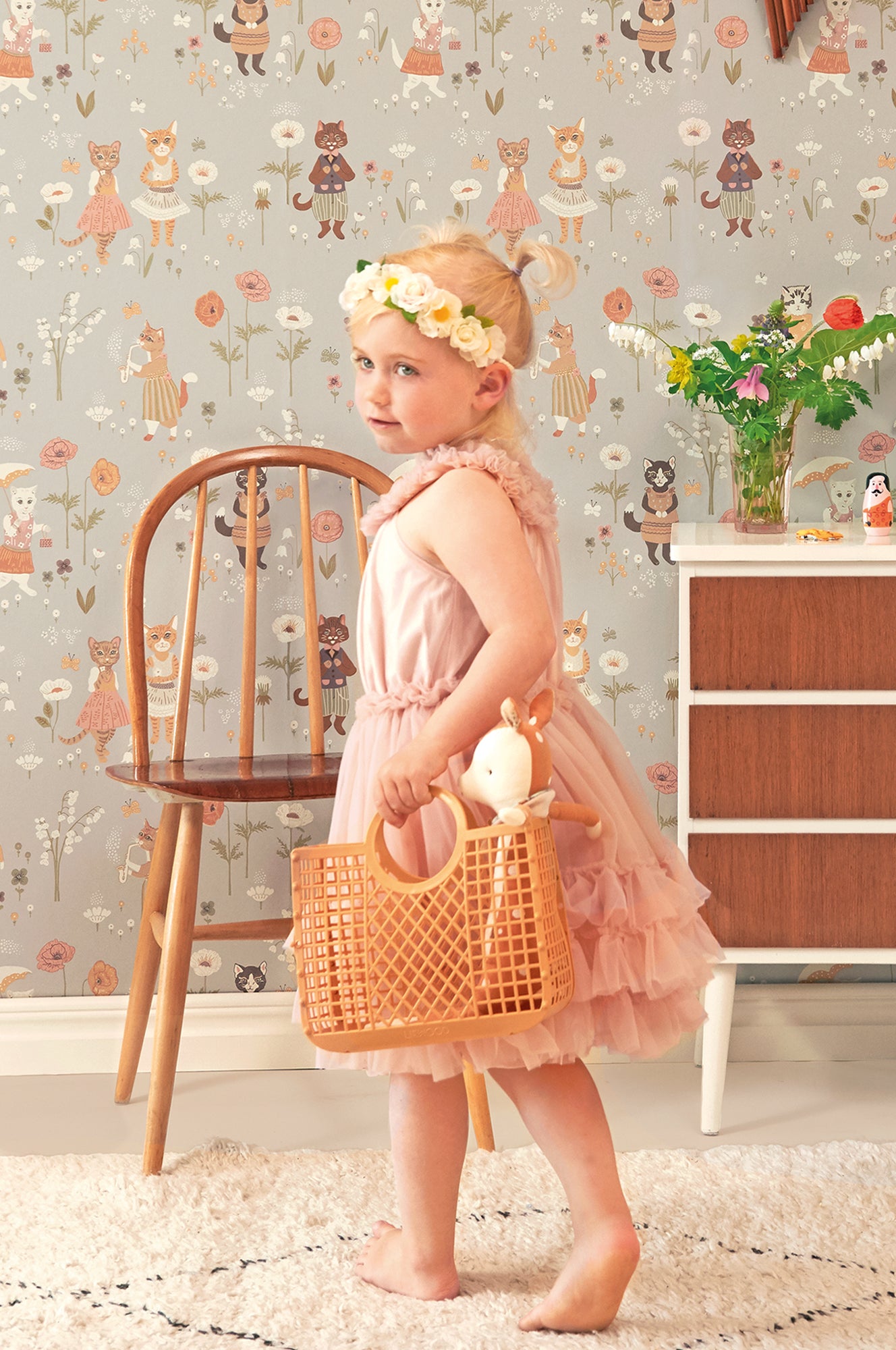 Majvillan Behang - Catwalk - Dusty Blue image 7