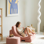 Wigiwama Kinderstoel - Guava Pink Moon Chair image 1