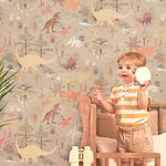 Majvillan Behang - Dinosaur Vibes - Sandy Beige image 2