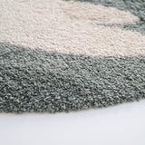 Nattiot - Vloerkleed Bohobird Aqua - Vogel - ⌀120cm