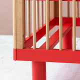 KARL & FRIC Ledikant Nox - Naturel met rode poten image 4