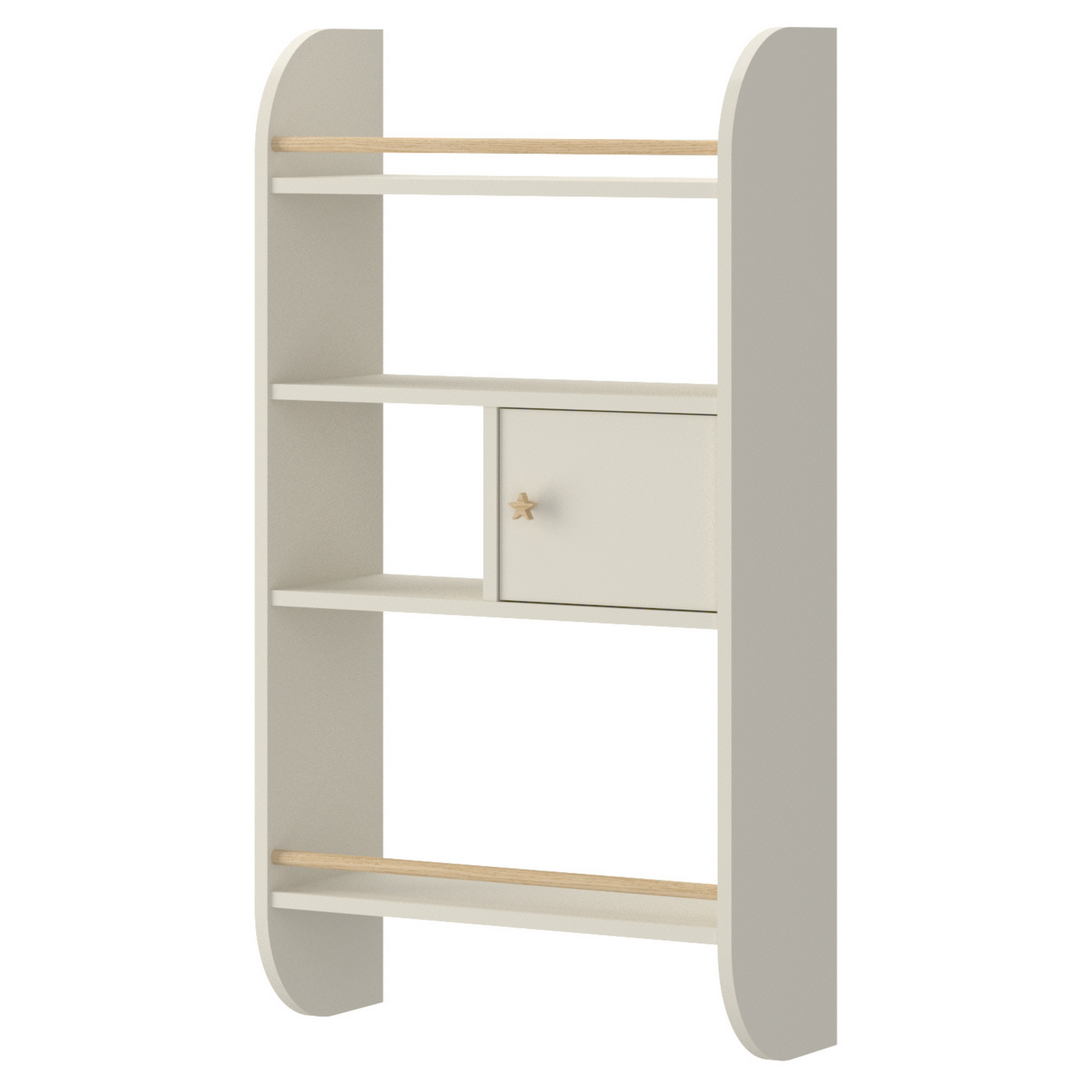 Wandrek Hout Pastel voor Kinderen - Latte Beige image 1