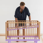 KARL & FRIC Ledikant Nox - Naturel met lila poten image 9