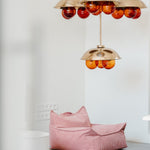 Wigiwama Zitzak voor kinderen - Pink Mousse Beanbag Chair image 2