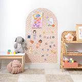 Ferflex Pink Beige Arche magneetbord - Luipaardmotief - 1mx58cm