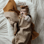 Teddy Babynestje met Naam - Wit image 0