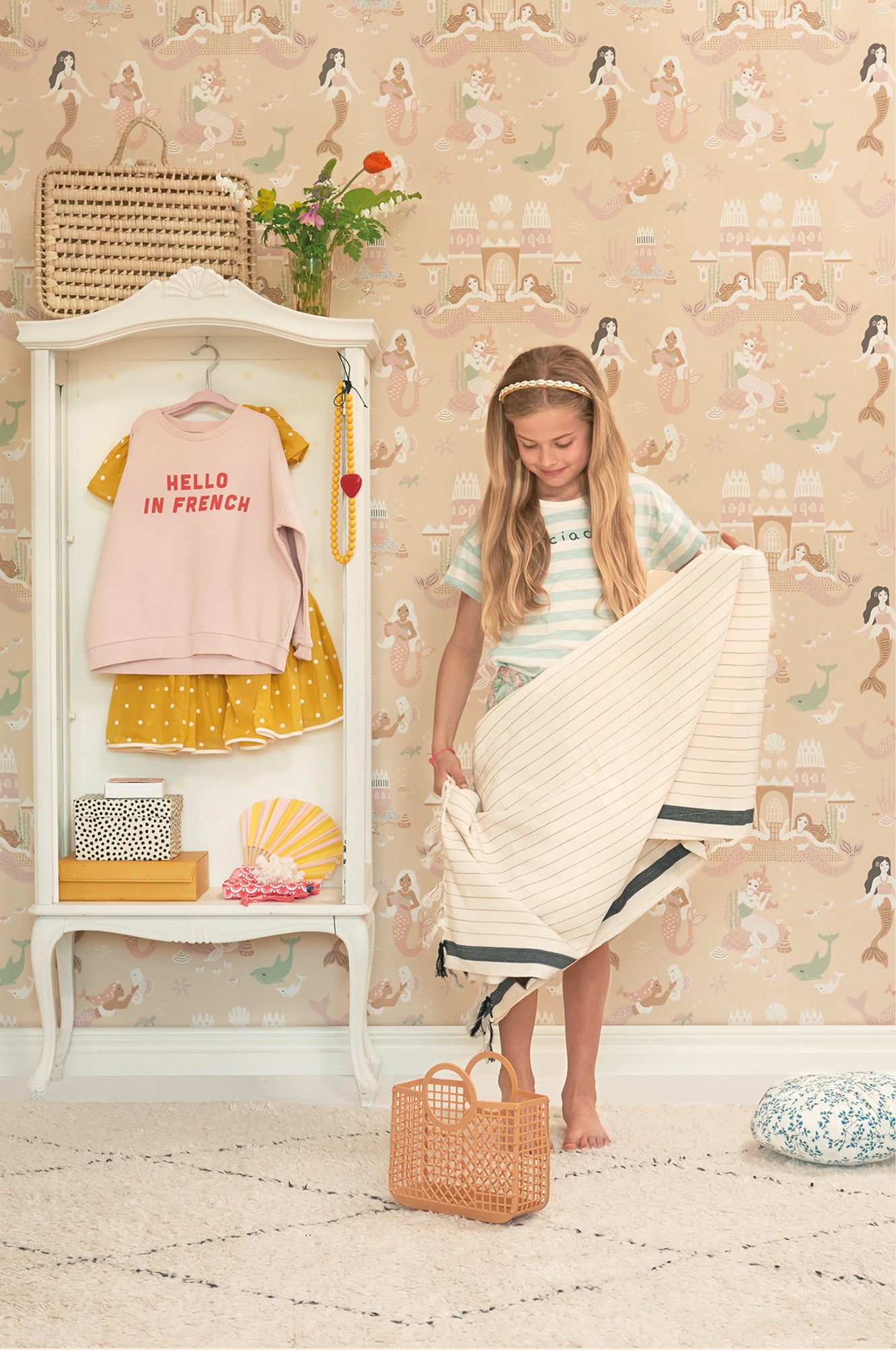 Majvillan Behang - Mermaid Reef - Sandy Beige image 2