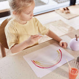 OYOY Living Design - Siliconen Kinderbeker Met Rietje - Appel - Lavendel Paars