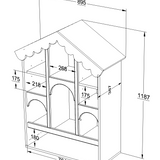Wood Luck Opbergkast Babushka Dollhouse - Olive image 2