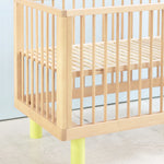 KARL & FRIC Ledikant Nox - Naturel met gele poten image 3