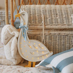 Little Lights Lamp Gans - Wit met Cottage Blue Strik image 5