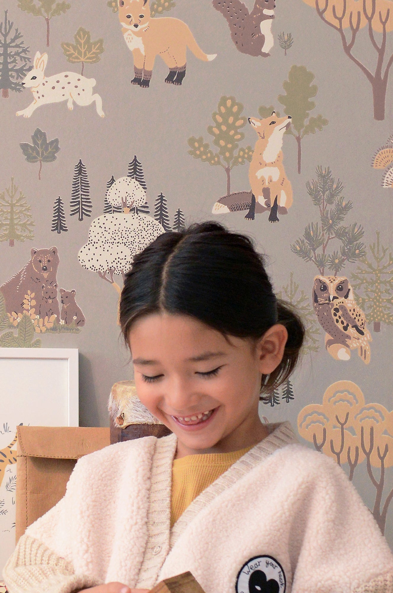 Majvillan Behang - Deep Forest - Mystic Grey image 3