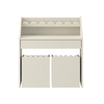 Montessori Schulprand Set - kinderbureau 2 stoelen - Latte image 0