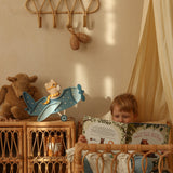 Little Lights Lamp Vintage Vliegtuig met Beer - Denim Blauw image 4