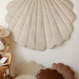 Fluwelen schelpkussen - cream pearl image 8