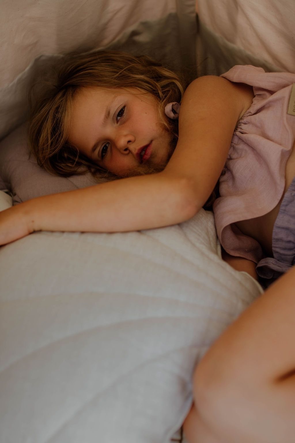 Linnen schelpkussen - zand image 7