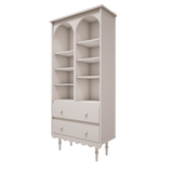 Wood Luck Hoge Boekenkast Babushka - Wit image 0