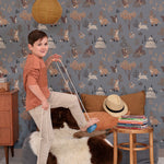 Majvillan Behang - Deep Forest - Midnight Blue image 2