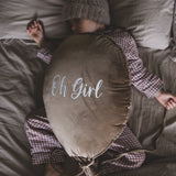 Ballon kussen deluxe - latte fluweel image 2