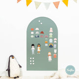 Ferflex Emerald Green Arch magneetbord — 1mx58cm