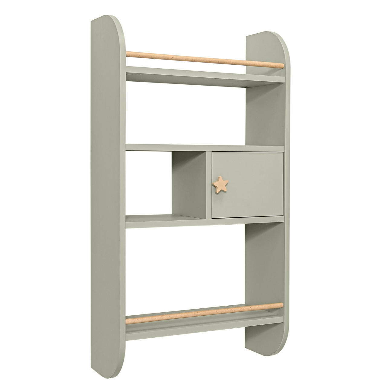 Wandrek Hout Pastel voor Kinderen - Salie Groen image 0