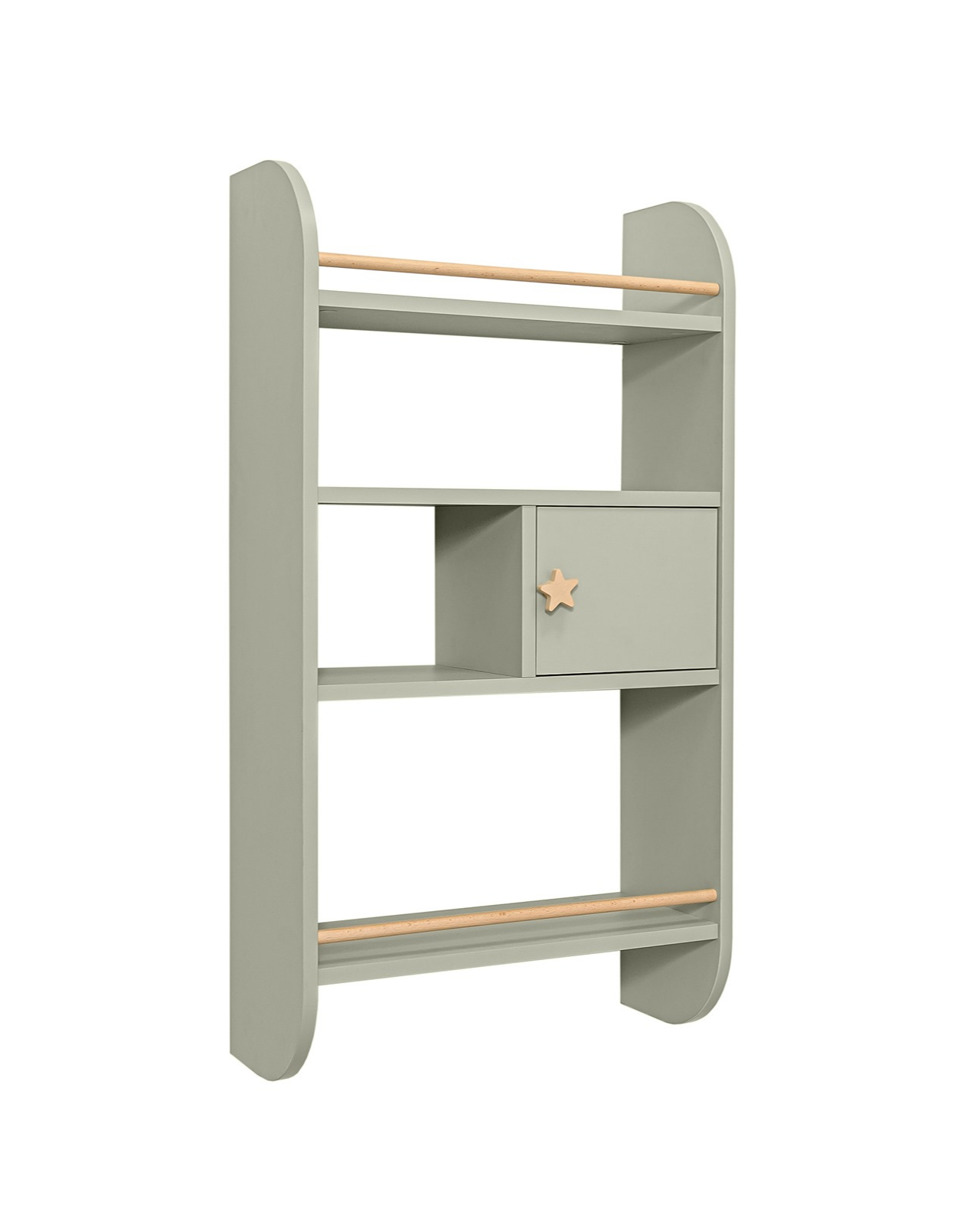 Wandrek Hout Pastel voor Kinderen - Salie Groen image 0