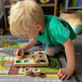 Tickit Houten Touch & Match Board - Sensorisch Bord - Aanraken en voelen