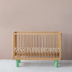 KARL & FRIC Ledikant Nox - Naturel met groene poten image 3