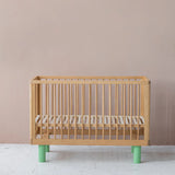 KARL & FRIC Ledikant Nox - Naturel met groene poten image 3