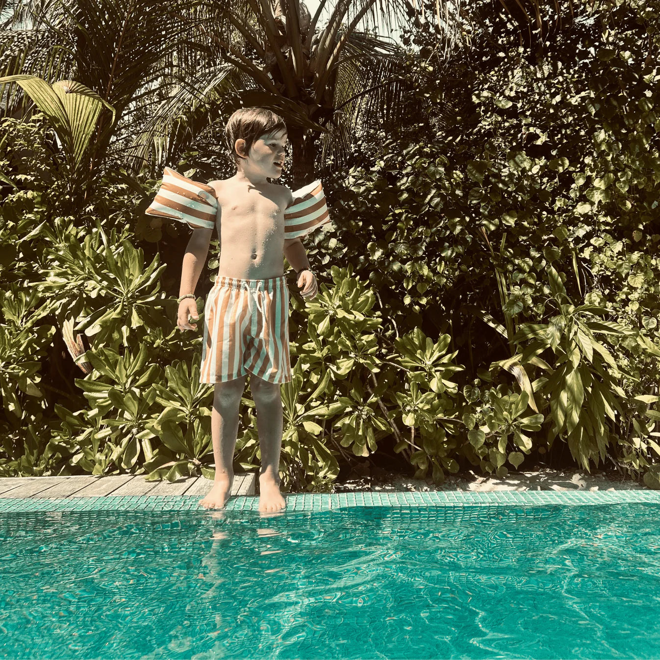 Zwembandjes Swim Essentials | Flow Bruin/Wit 2-6 jaar image 3