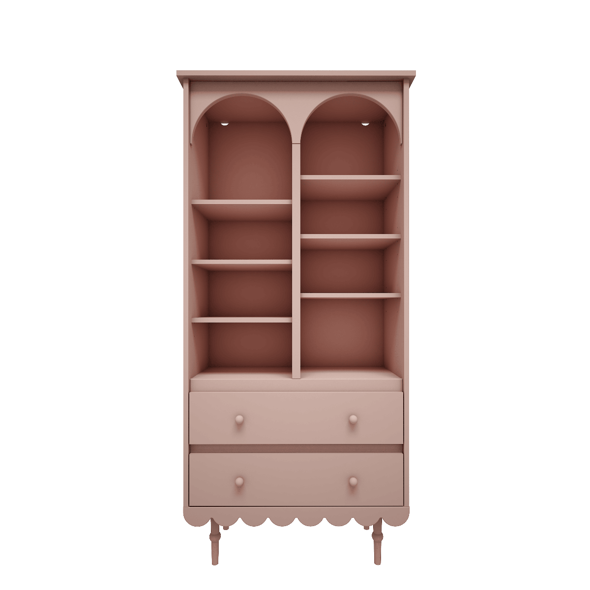 Wood Luck Hoge Boekenkast Babushka - Roze image 1