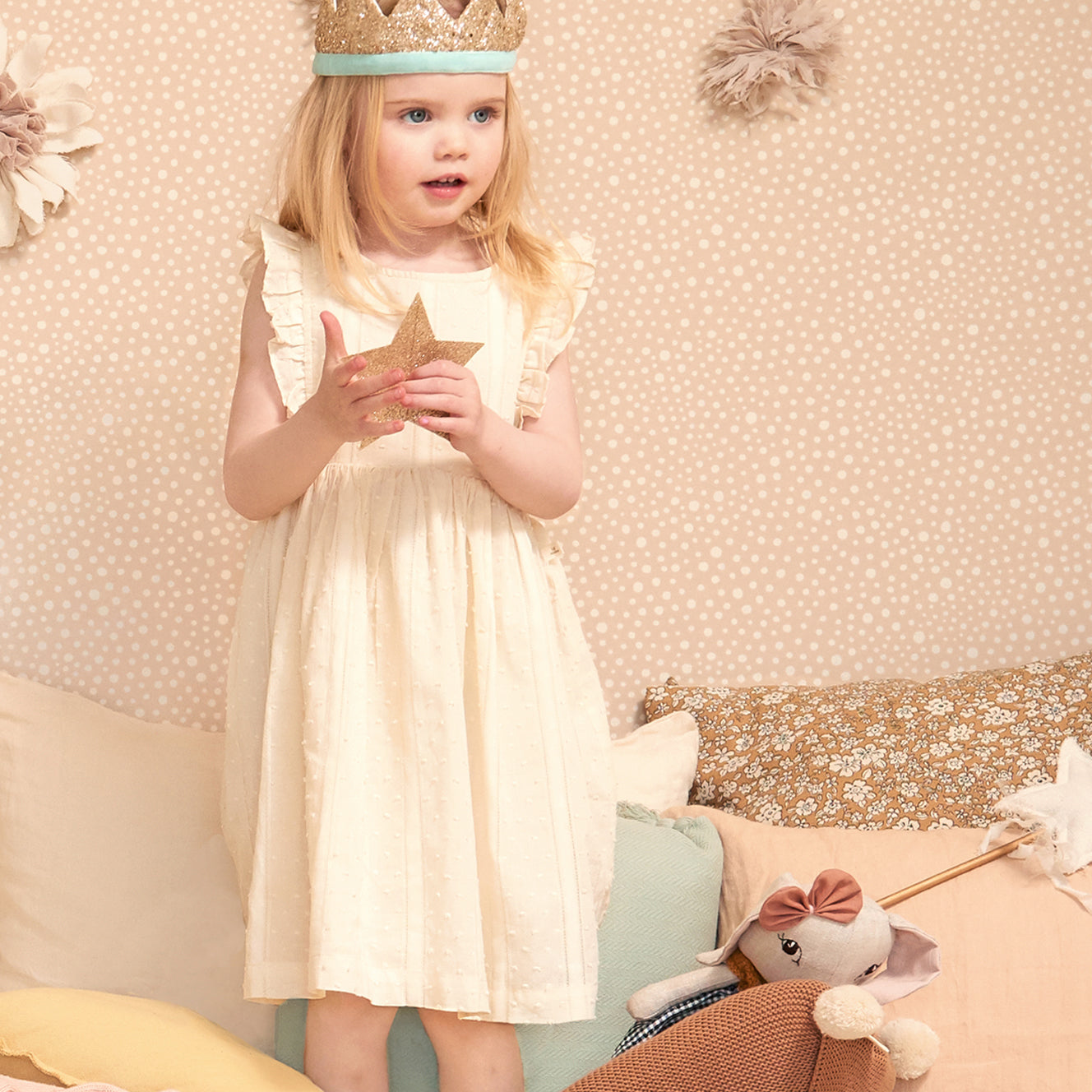 Majvillan Behang - Dots - Soft Pink image 0