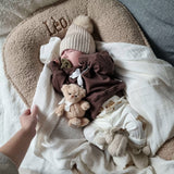 Teddy Babynestje met Naam - Beige image 2
