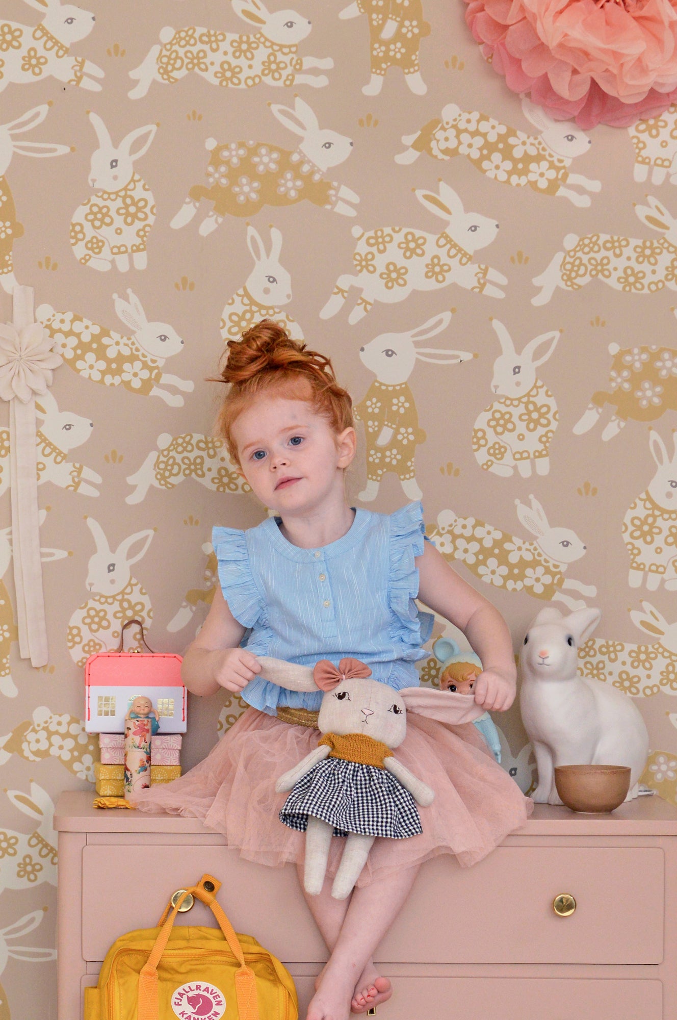 Majvillan Behang - Garden Party - Dusty Blush Pink image 5