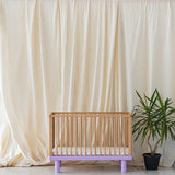 KARL & FRIC Ledikant Nox - Naturel met lila poten image 7