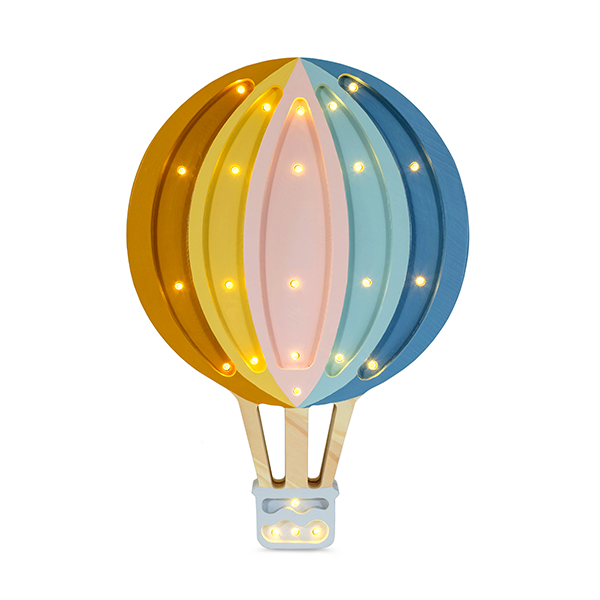Little Lights Lamp Luchtballon - Retro Rainbow image 1