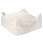 Wigiwama Kinderpoef - Cream White Square Ottoman image 0