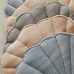 Fluwelen slinger met schelpen - blue pearl image 3