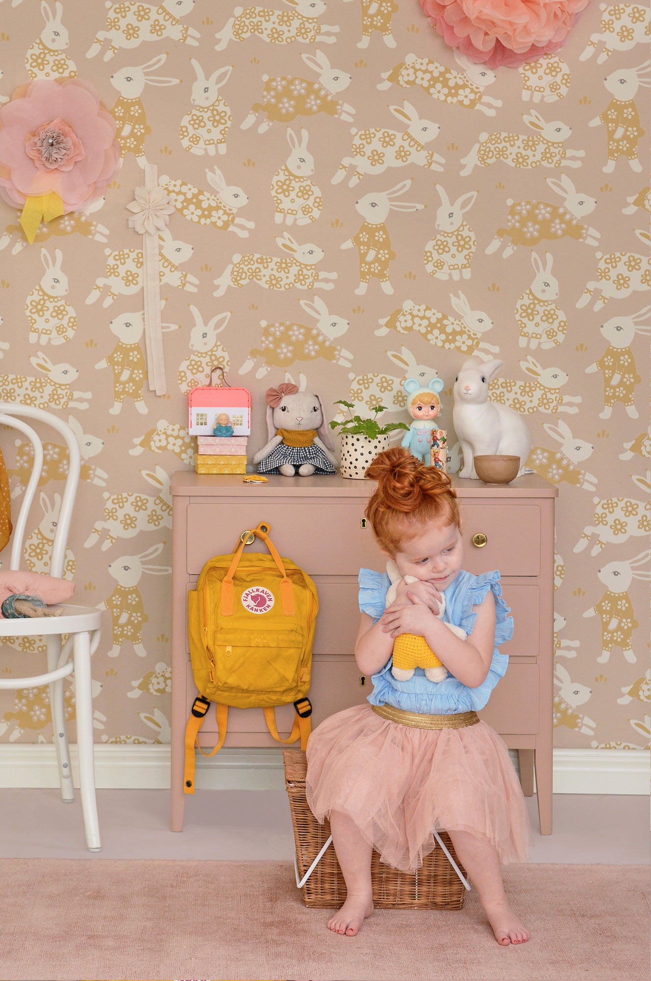 Majvillan Behang - Garden Party - Dusty Blush Pink image 4