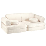 Wigiwama Teddy Kinderbank - Cream White Settee - Sofa Speelbank image 0